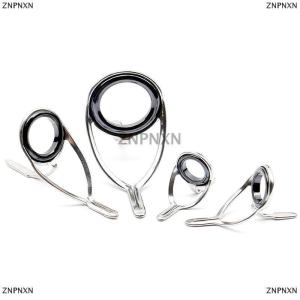 [COD] ZNPNXN ชุดซ่อมสแตนเลสอุปกรณ์ตกปลา4ชิ้น เซ็ตชุดอุปกรณ์ตกปลาวงแหวนนำคันเบ็ดวงแหวนปลายวงแหวนลวดนำเบ็ดตกปลา