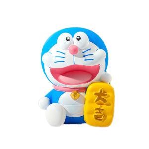 Ống Tiết Kiệm DOREAMON cầm bảng trang trí Decor