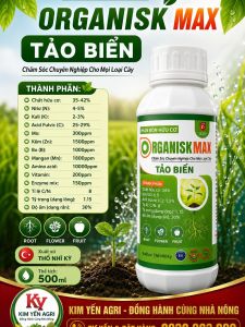 (Chai 500ml) Phân Bón Hữu Cơ ORGANISK MAX - TẢO BIỂN: kích rễ phục hồi cây mập cơi mập chồi xanh lá to lá dày lá dưỡng bông mập bông giảm rụng trái non tăng chất lượng trái giải độc đất giảm tress cây trồng