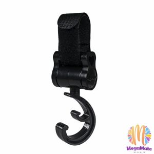 ตะขอแขวนสัมภาระติดรถเข็นเด็ก ตะขอห้อยของในรถเข็นที่แขวนของแบบหมุนได้  baby stroller hook