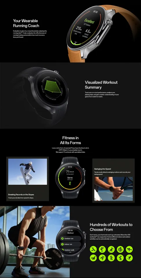 Fitness Tracker Best Apps For Oppo Watch OPPO Watch X Up To 100 - Main Image