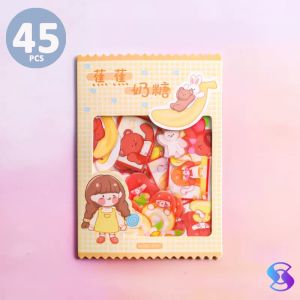 45PCS/Bag buku stiker/STIKER/STIKER BUKU MOMO/stiker 45 lembar - YuanYuanMall