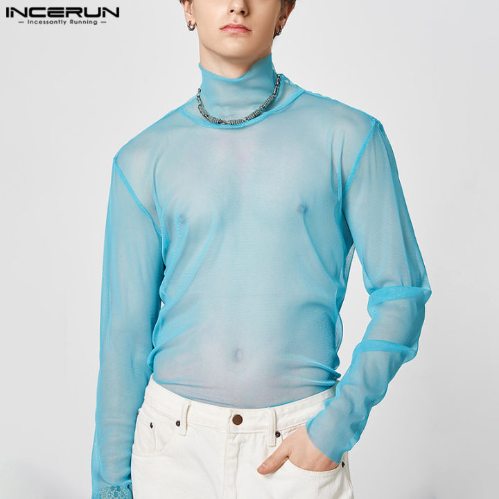 Mens hotsell sheer turtleneck