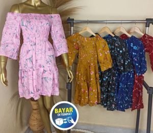 Kanaya – dress wanita lonceng talita sabrina rayon baju bali murah