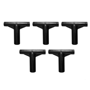 5Pcs Trampoline Enclosure Poles Protection Cover Black T Shaped Pipe Sleeve Trampoline Enclosure Poles End Caps Enduring