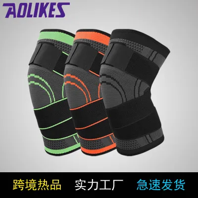 Bảo Vệ Đầu Gối Đai Quấn Băng Bó Gối Thoáng Khí Có Đai Cuốn Aolikes AL7720 Chơi Thể Thao Tập Gym Cầu Lông Đá Banh - AL7720