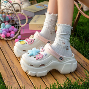 ใส่รองเท้าแตะหนาพิเศษนอกบ้าน รองเท้าชายหาดผู้หญิง