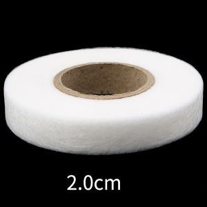 60m/Roll Double Sided Interlining Adhesive Fabric Black White Clothes Apparel Iron on Hem Tape Interlining Web for DIY Sewing