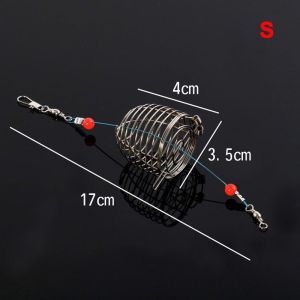 JOY TOY 1pc Fish Bait Tackle Accessory Holder Fishing Bait Cage Bait Basket Lure Cages Fishing Feeder