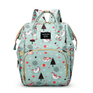 2022 New Fashion Mummy Bag Backpack Multi-Functional Large Capacity Baby Bag Mother Bag Mom Outing Backpack