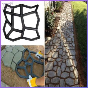 แม่พิมพ์ทางเท้าในสวน DIY ปูซีเมนต์อิฐหินทำถนนคอนกรีต