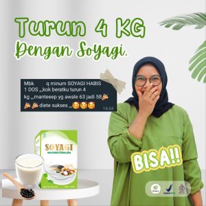 SOYAGI Susu Kedelai Kaya Serat Rendah Kalori Lemak Diet Efektif Seimbang Penurun Berat Badan