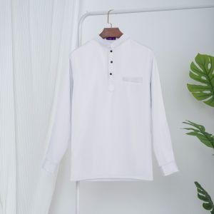 E0302 Kurta Cekak Musang (Slim Fit) Satin Berkilat