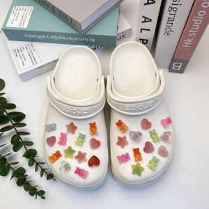 26 cái/bộ CROCS jibbitz quyến rũ Giày Phụ kiện tự làm bút màu dễ thương kẹo gấu có thể tháo rời khóa giày trang trí cho CROCS