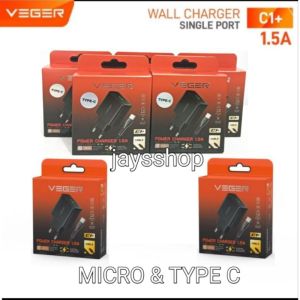 ( 1 PCS ) charger veger C1+ & C3+ & veger { R1 PRO 2.4A } &  power charger with kabel 1.5A single port