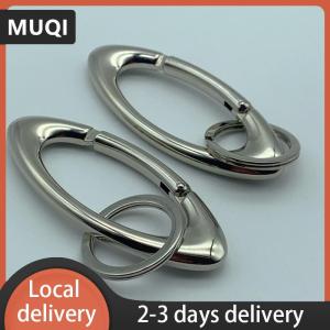 [COD] MUQI Ship within 24 hours Zinc Alloy Keychain Oval Multifunctional Mountaineering Keychain Accessories