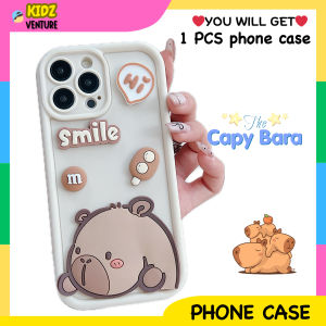 Honor X6 X6a X6b X7 X7a X7b X7c X7d X8 X8a X8b X8c X9 X9a X9b X9c X9d 70 90 90 Lite 200 400 Lite Pro Smart Solid Cute Sweet Capybara Black Beige Soft Phone Case Cover Casing 卡皮巴拉水豚手机壳