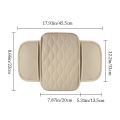ROLL Portable Center Console Armrest Cushion Height Increasing Multifunctional Storage Box Convenient PU Leather Armrest Pad Car. 