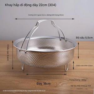 Xửng hấp bánh xửng hấp đồ ăn rổ hấp có quai rổ hấp đa năng rổ hấp có quai vỉ hấp inox vỉ hấp