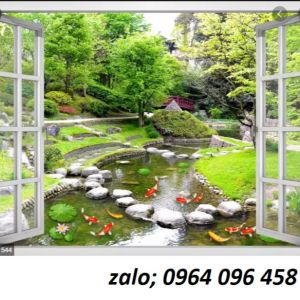 Tranh cửa sổ - tranh gạch 3d cửa sổ - FSCX44