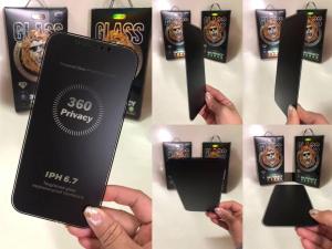 360 Tempered Glass Anti Spy Matte 16 Promax 16E 15 Pro 15 14 Plus 14 13 Pro 13 12 Mini 12 11 Pro 11 X Xr Xsmax 8 Plus 7 SE 6 Privacy Glass Packing Import