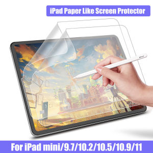 Paper Like Screen Protector Film Matte PET Painting Write For Apple iPad Air11 2024 M2/M3/iPad A16 2025 Air 4 iPad Air 3 pro10.5 mini6 iPad Pro 11 iPad pro12.9“ 10.2 7th 8th 9th Gen iPad 5/6 iPad Air1/2 mini 123/mini 4 5