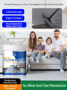 Wearresistant resin floor paint Sanho home floor paint Highly waterbased epoxy cement floor paint/Threeinone floor paint Household wearresistant highfixing waterbased resin floor paint