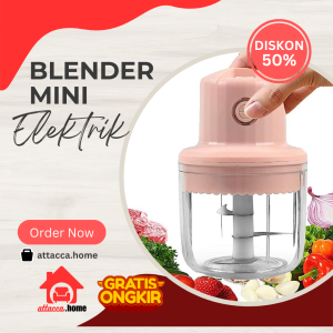 Blender Chopper Mini Elektrik Portable Yang Bisa Dicas Listrik Serbaguna Murah Untuk Bumbu Dapur Halus Mpasi Bayi 3 in 1 Cuci Gudang
