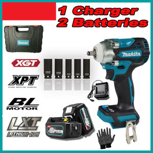 【Kuala Lumpur delivery】Makita electric cordless wrench 18v large capacity lithium battery electric cordless impact wrench electric screwdriver car tire repair tool power tool set