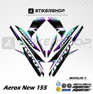STIKER STRIPING AEROX CONNECTED - NEW GRAFIS VARIASI 040
