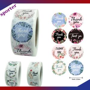 Sporter ดอกไม้ขอบคุณสติ๊กเกอร์ป้ายของขวัญสติกเกอร์วันเกิดงานแต่งงาน