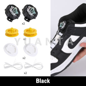 Yuanta เชือกผูกรองเท้า เชือกผูกรองเท้าผ้าใบ แบบหมุนอัตโนมัติ ล็อกเร็ว Shoelace