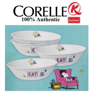 CORELLE x PEANUTS Snoopy Edition Serving Bowl 21.6cm X 6.3cm 1L 4 Piece Set Snoopy Brunch