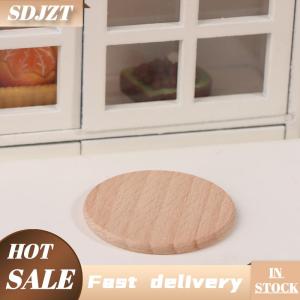 SDJZT 10pcs 3.8cm vòng tròn chưa hoàn thành gỗ Vòng tròn gỗ miếng cutouts gỗ tự làm đồ trang trí cho Nguồn cung cấp thủ công trang trí