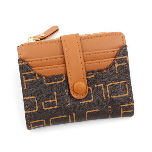 IFASHION 1697 Soft Leather Mini Womens Card Holder Dompet Wanita Zip Coin Purse Slim Wallet RFID
