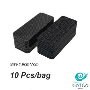 GotGo【มีสินค้าในสต๊อก】 เทปตีนตุ๊กแกมีกาวในตัว แบบ ขน+หนาม และ มีกาวด้านนอก ติดผ้าม่าน ติดหน้าต่าง 10Pcs/แพ็ค Nylon Buckle