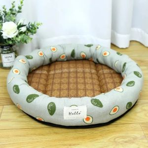 Hateli mèo làm mát mùa hè Mat Ổ chó Ổ mèo nhỏ và vừa có kích thước thú nuôi cún cưng miếng đệm làm mát Phụ kiện cho thú cưng Túi độn đá giường