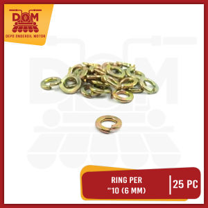 Ring Per "10 6mm Per Pak Isi 25 Pcs (PSP) Reng Pir Plat Plate Kunci 10 Diameter Dalam 6mm Diameter