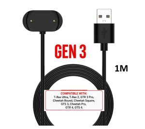 USB Charger For Amazfit Charger GTS 4 3 2e Mini GTR 4 3 2 Pro GTR Mini Bip 5 3 Pro Bip U Pro Active CHEETAH PRO