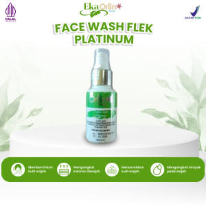 Facial Wash Flek Platinum Orlin Beauty Sabun Muka Mencerahkan Wajah Kulit Glowing Anti Kusam 60 Ml BPOM