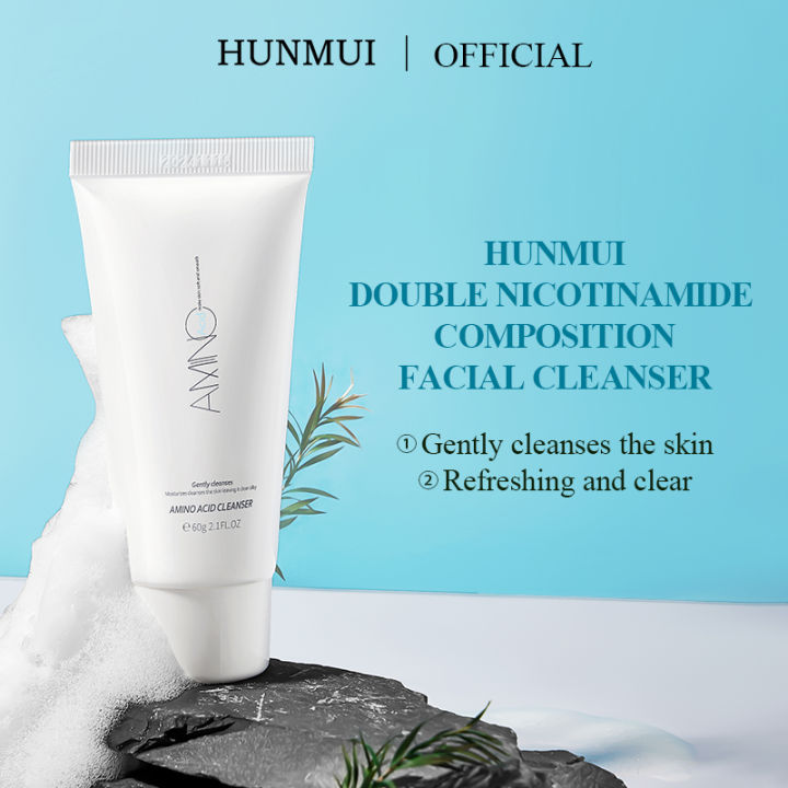 HUNMUI Amino Acid Facial Cleanser - Gentle Moisturizing Skin Repair ...