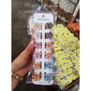 12 cute little flower hair clips wholesale