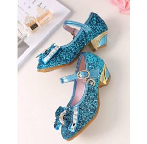 SEPATU PRINCESS FROZEN ANAK 26-35 / HAK HEELS SEDANG / SEPATU PESTA ANAK