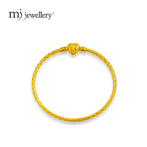 MJ Jewellery 916/22K Gold Love Lock Bangle P1