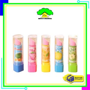 MI-A70 Penghapus Model Lipstik Karakter Buah Random / Penghapus Pensil Eraser Buah Warna Warni Lucu