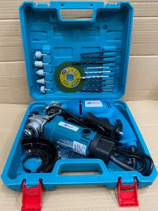 MIKAYO bor listrik+angle grinda set bor listrik murah 10mm Mesin Gerinda Tangan Electric Drill untuk memotong dan mengamplas logam kayu