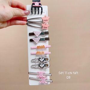 Set 11 Kẹp Tóc Star - Min - Bằng Hợp Kim Kiểu Dáng Hàn Quốc Dành Cho Nữ