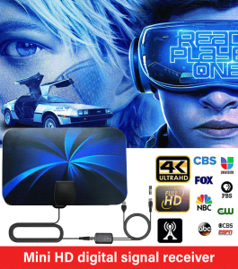 guibai Indoor TV Digital Antenna Mini HD Digital Signal Receiver