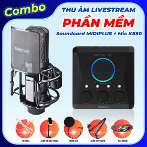 Combo chuyên Thu Âm Dùng Phần Mềm Livestream Chuyên Nghiệp sound card Routist RS GEN II và micro thu âm Takstar K850 Bảo Hành 12 tháng