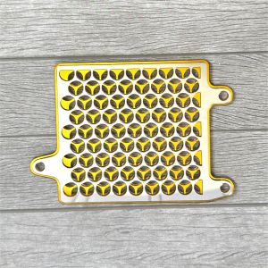 NEW COVER PELINDUNG MESIN RADIATOR VARIO 125 150 COVER RADIATOR COVER COVERS MOTOR INCLUDE BAUT BOSHING 4 WARNA ( GOLD SILVERBIRUMERAH ) COVER RADIATOR ACKLIRIK TEBAL 3MM MOTIF BULAT PELINDUNG MESIN RADIATORPELINDUNG DEBU KOTORAN RADIATOR MESIN